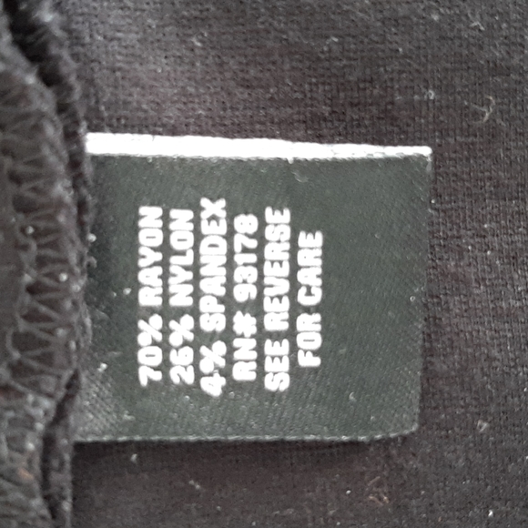 Black Faux Wrap Skirt - Picture 8 of 9